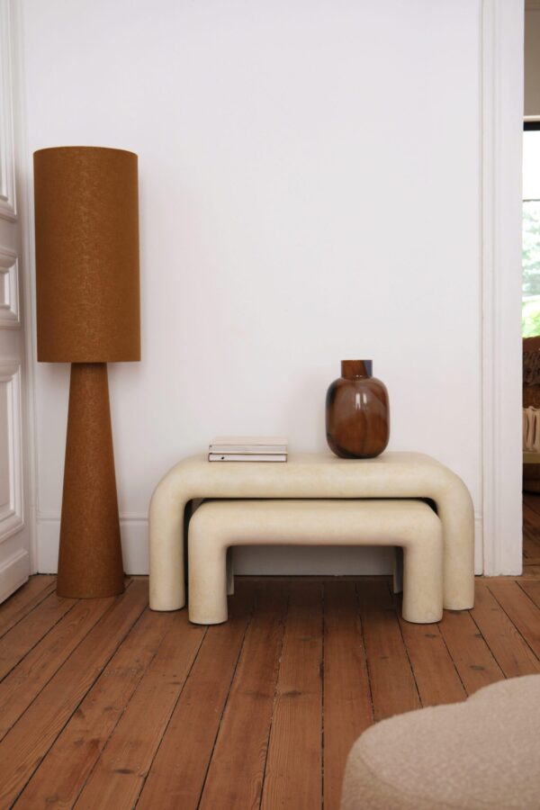 table basse effet béton ciré