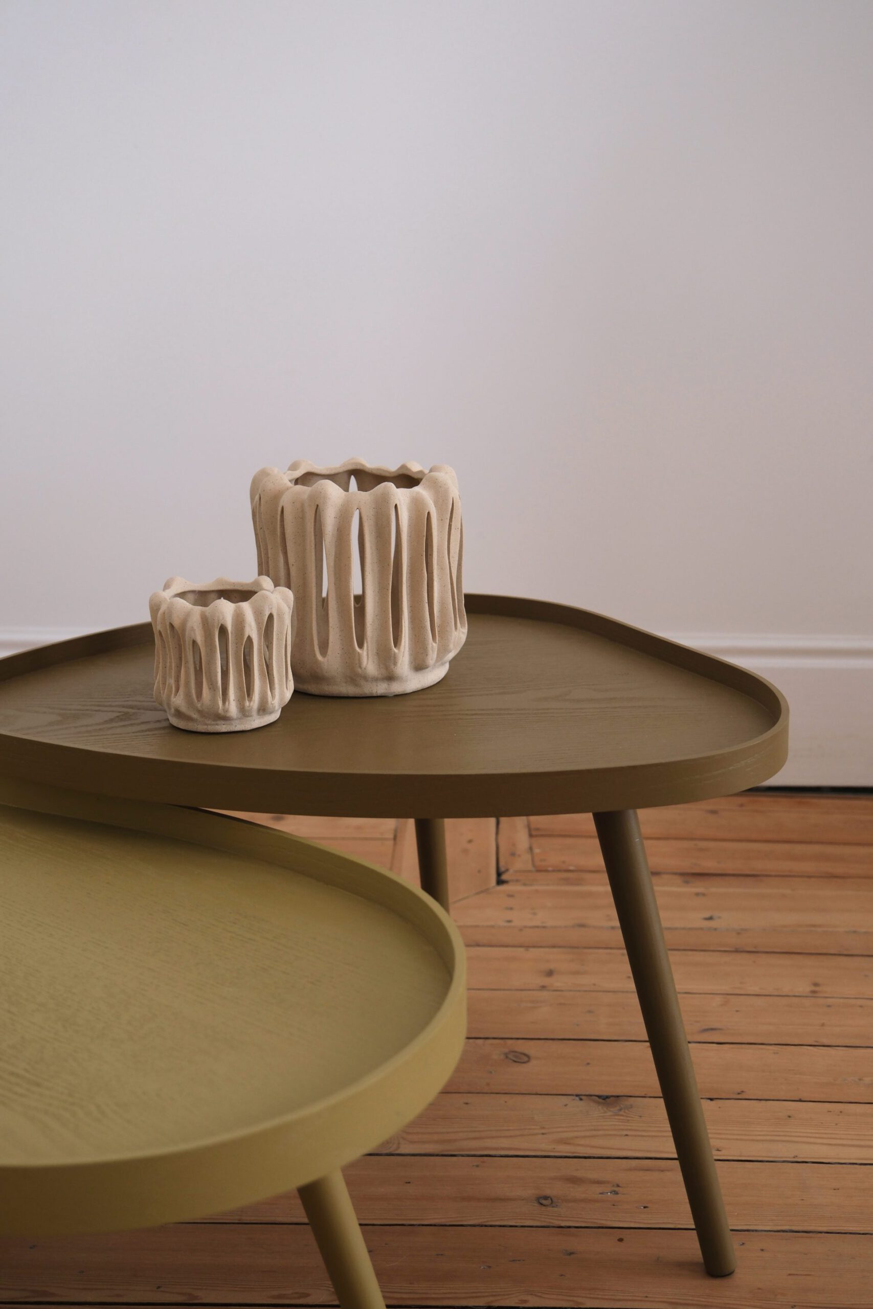 table basse bois organique