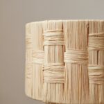 Lampe en raphia