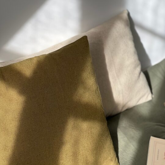 Coussin lin et coton naturel – Image 4