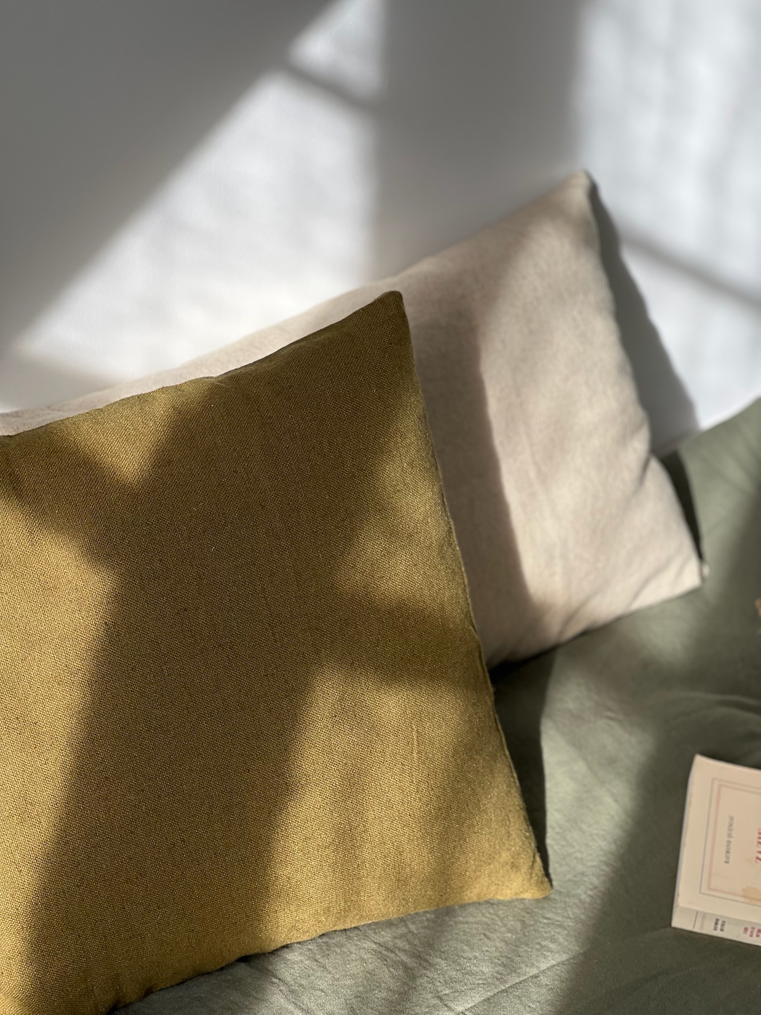 Coussin lin et coton naturel – Image 4