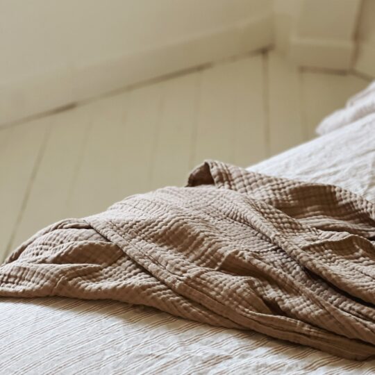 Plaid gaze de coton