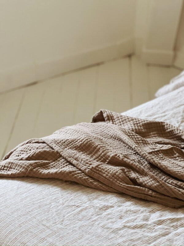 Plaid gaze de coton