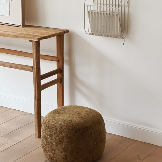 Pouf vert kaki