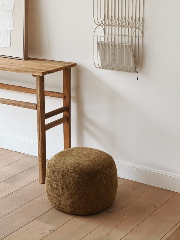 Pouf vert kaki