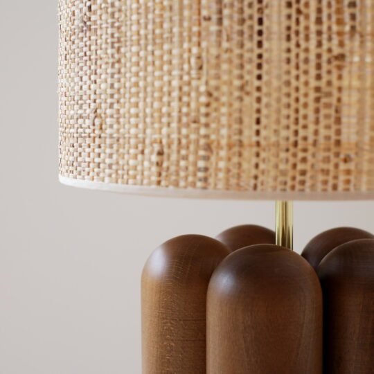 lampe à poser raphia
