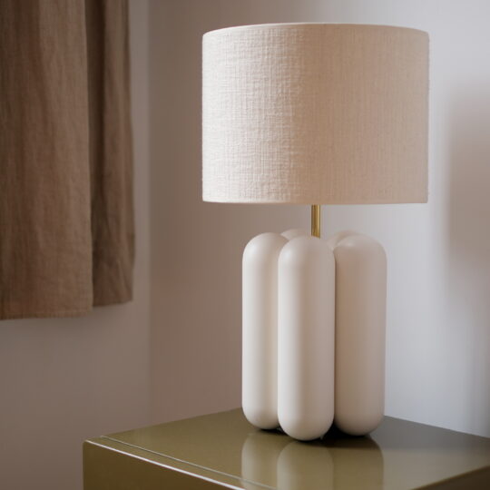 lampe à poser crème