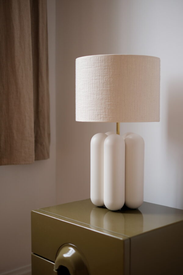 lampe à poser crème