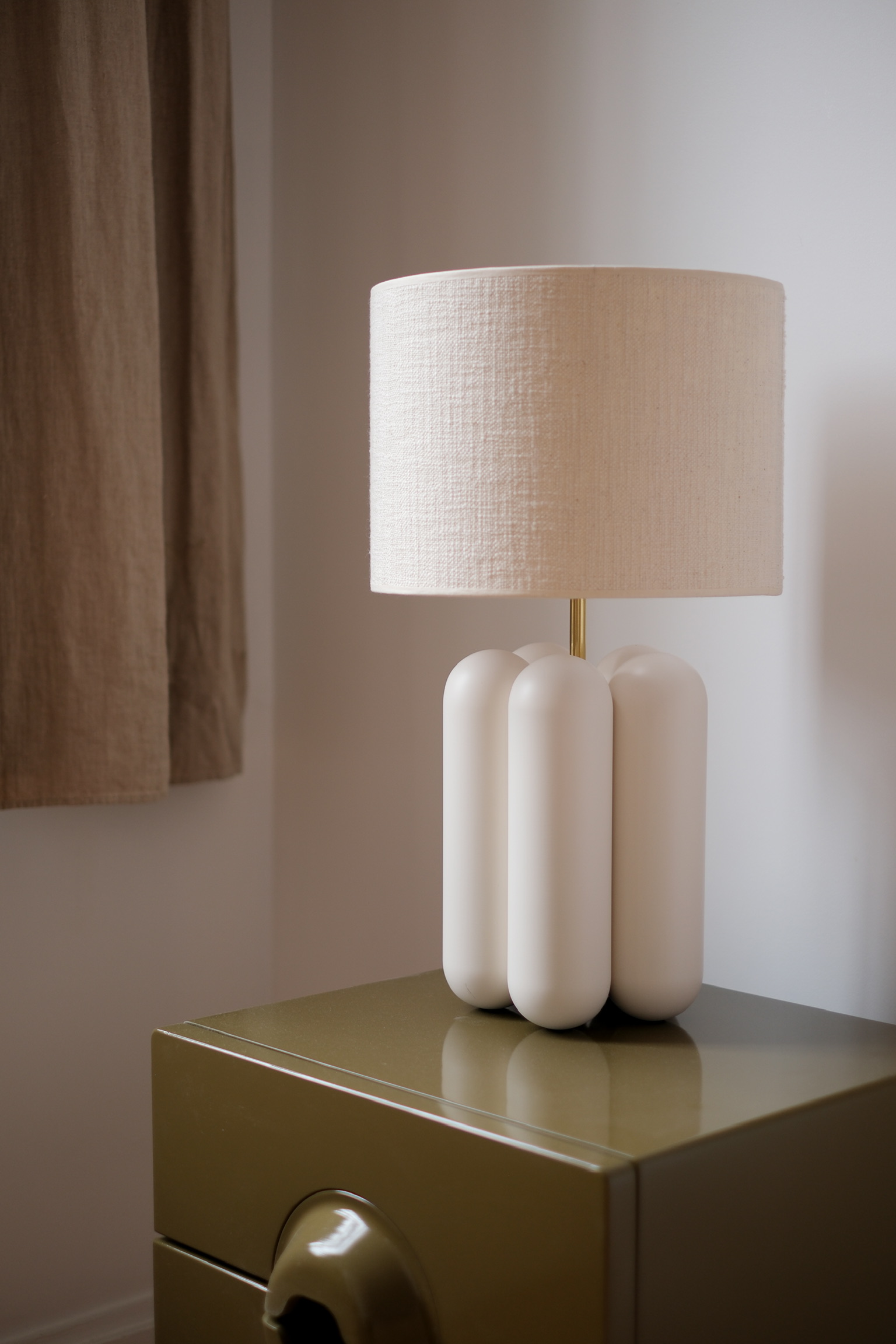 lampe à poser crème
