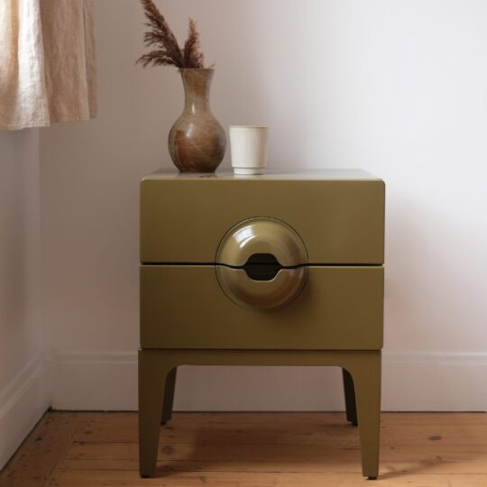 Table de chevet vert