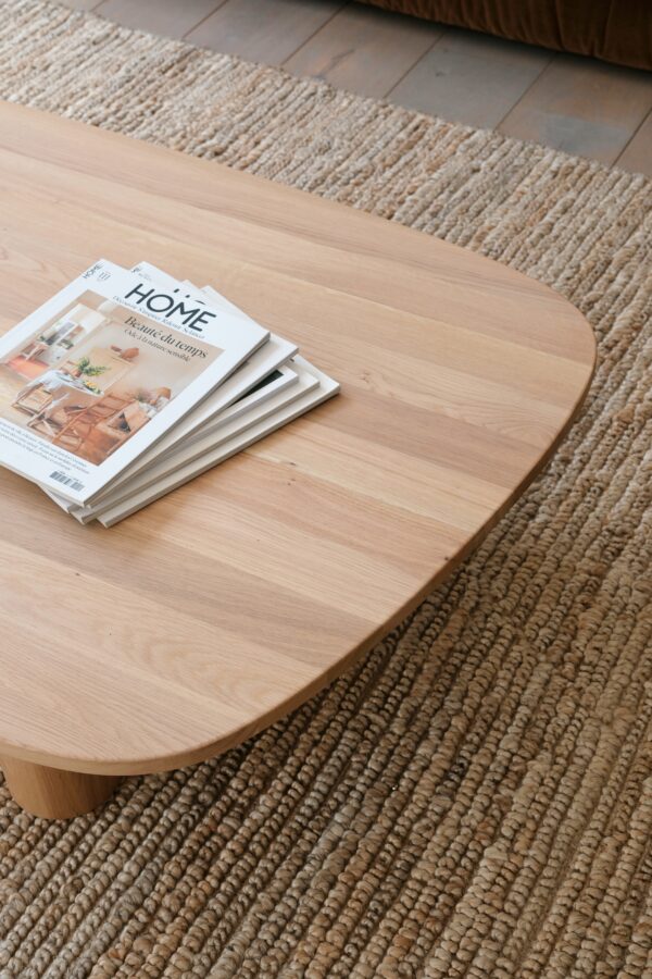 table basse en chêne clair
