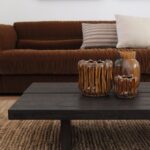 table basse bois noir