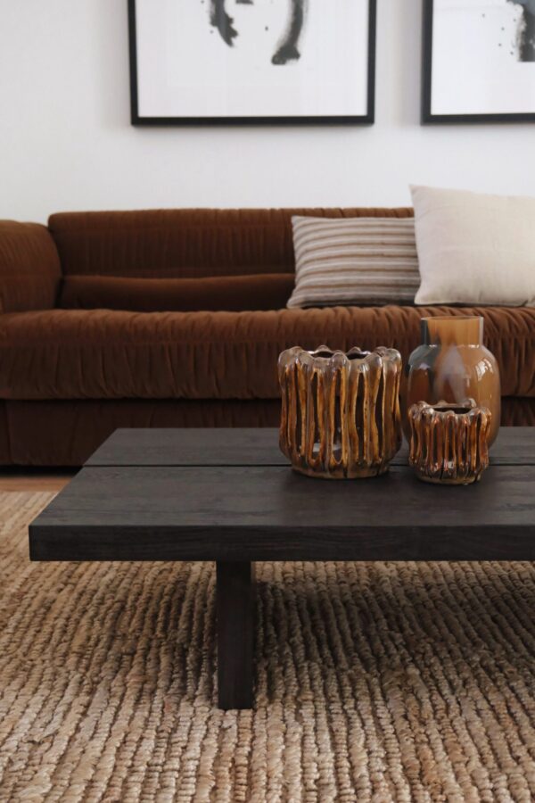 table basse bois noir