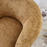 Fauteuil tissu bronze