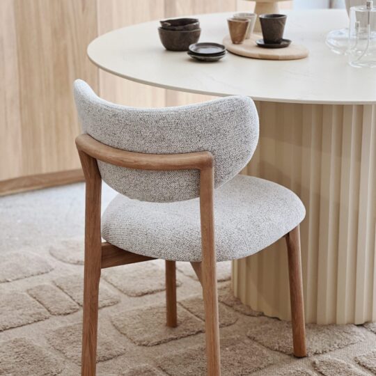 chaise bois et tissu