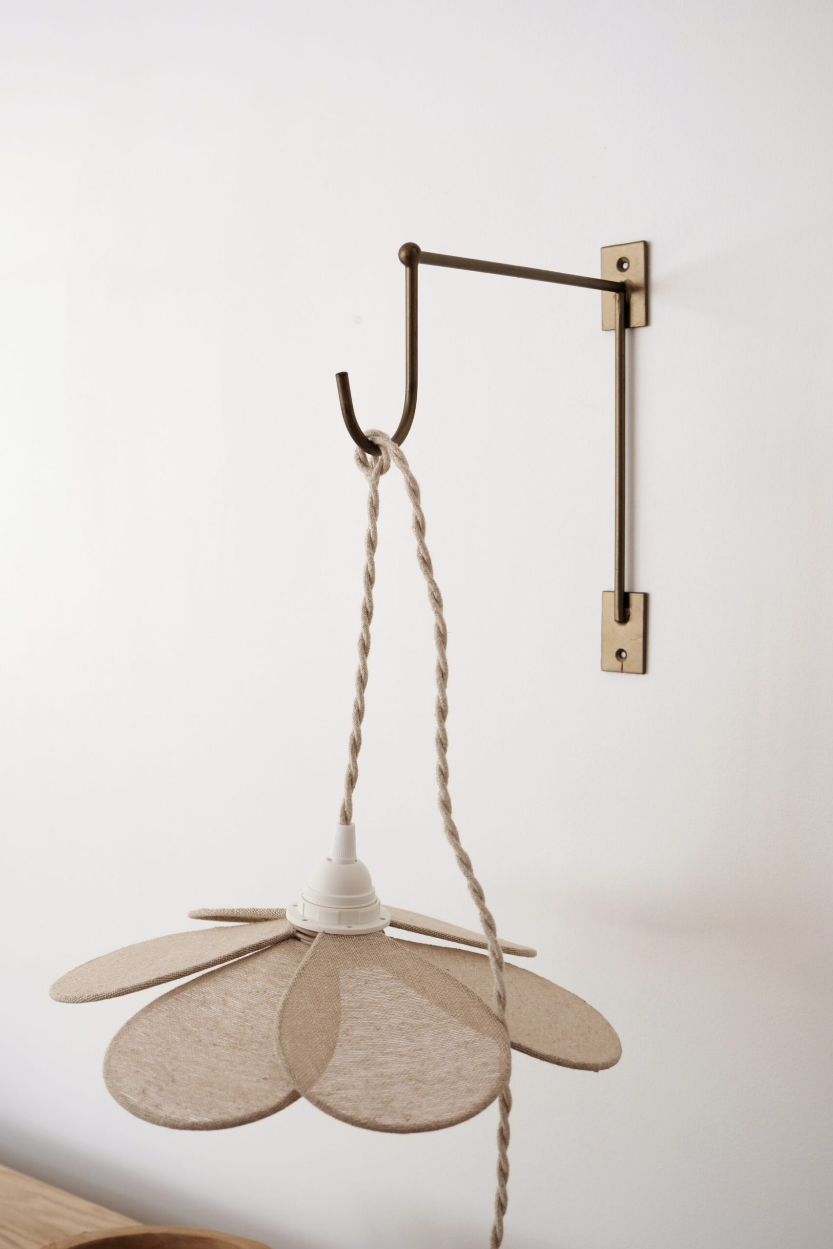 porte luminaire doré