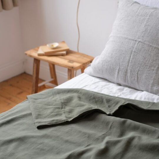 Housse de couette kaki