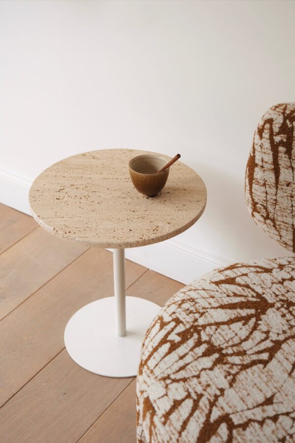 Table d'appoint travertin