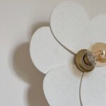 Applique murale Fleur en papier mâché