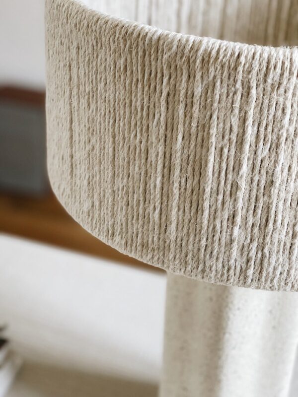 Lampe Béton Fait Main "Blanche"