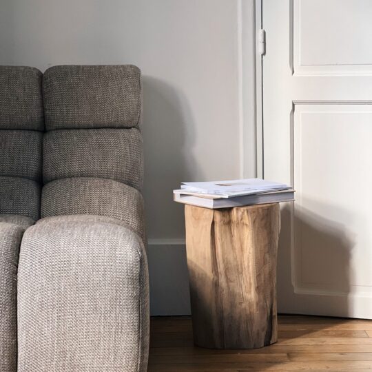 Tabouret en teck recyclé – Image 7