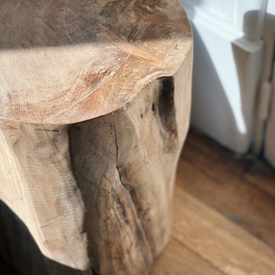 Tabouret en teck recyclé – Image 4