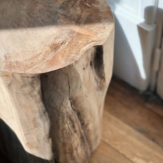 Tabouret en teck recyclé – Image 4