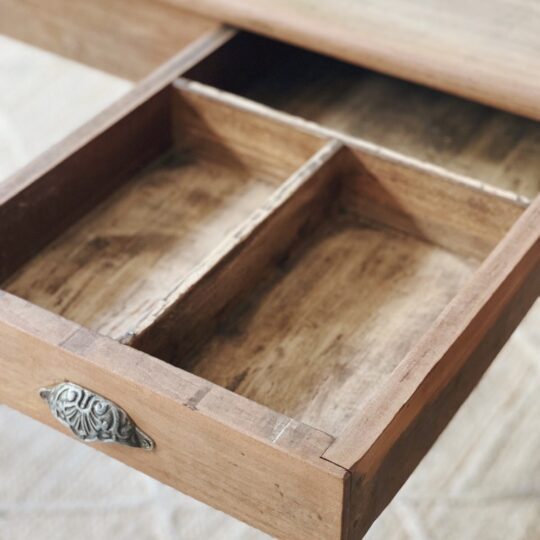 Table de ferme ancienne en bois massif – Image 4