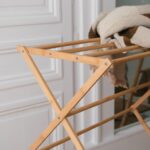 étendoir en bois pliable