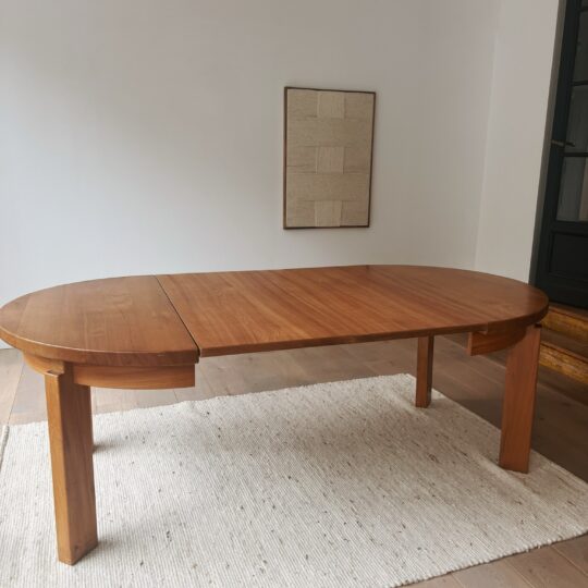 Table en orme massif avec rallonges – Image 2