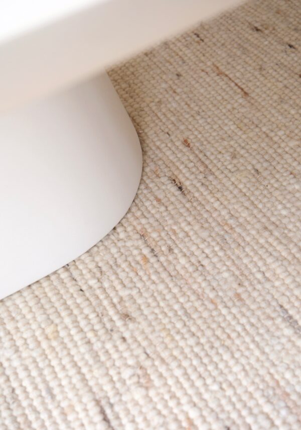 Tapis laine beige chiné