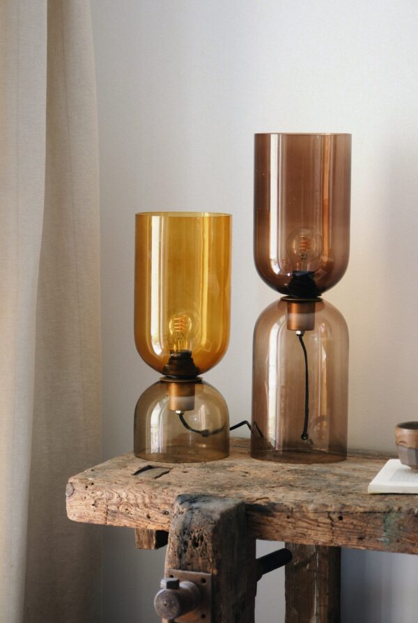 Lampe à poser en verre