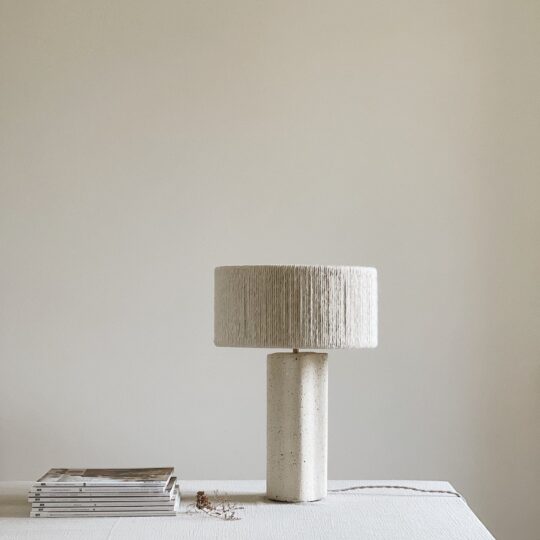 Lampe Béton Fait Main "Blanche" – Image 2