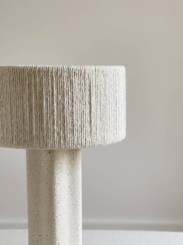 Lampe Béton Fait Main "Blanche"