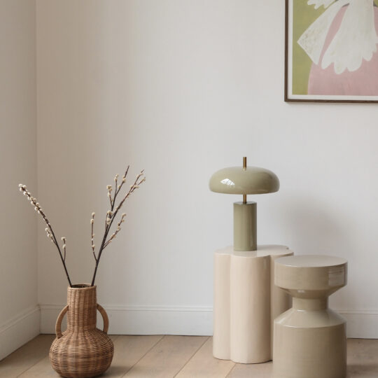 Grand vase déco en rotin – Image 2