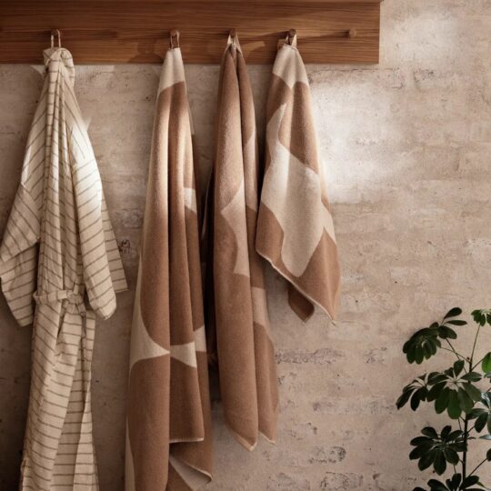 Serviettes de toilette en coton bio