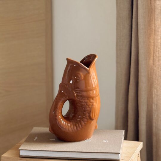 Vase glouglou marron