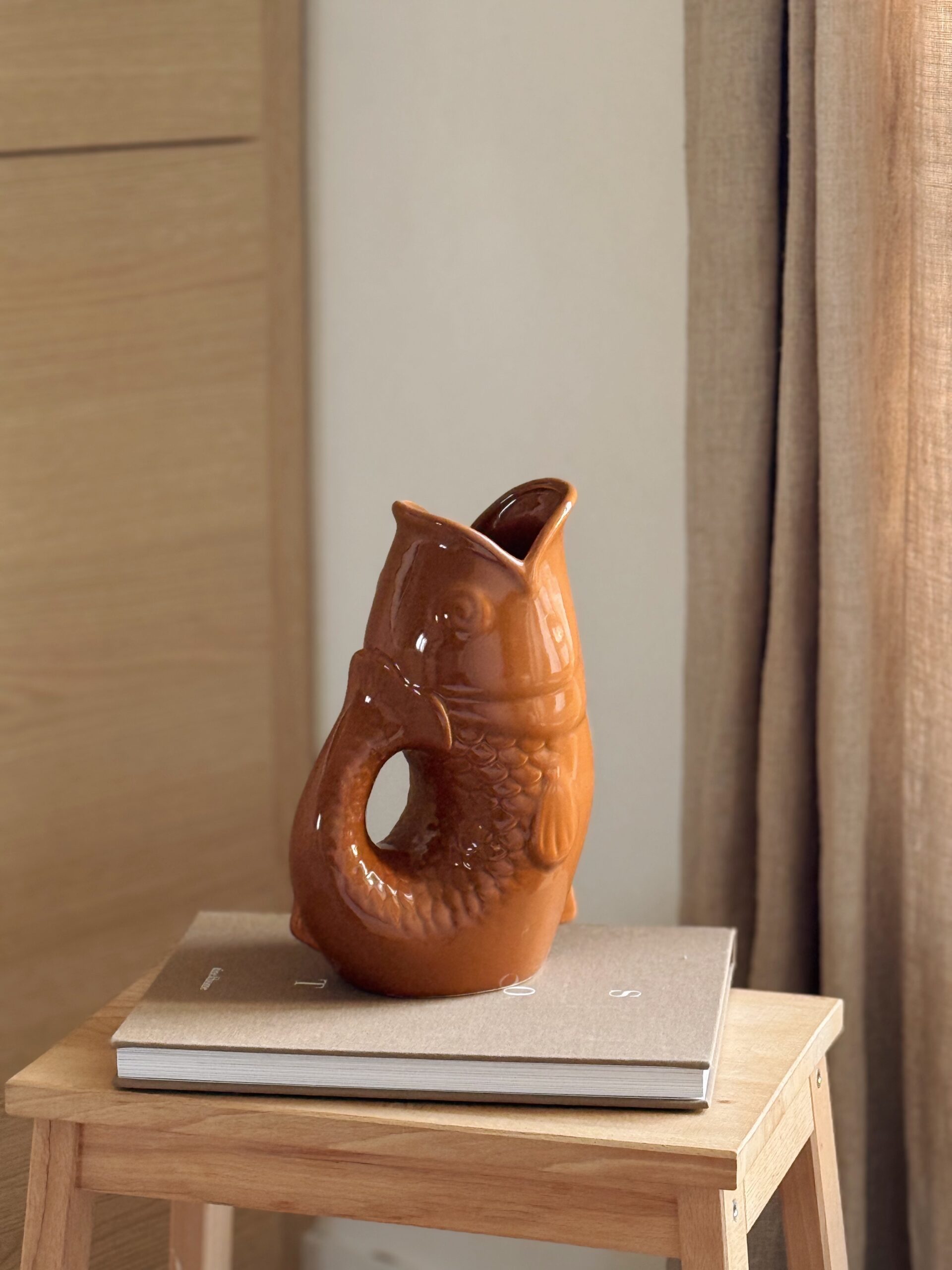 Vase glouglou marron