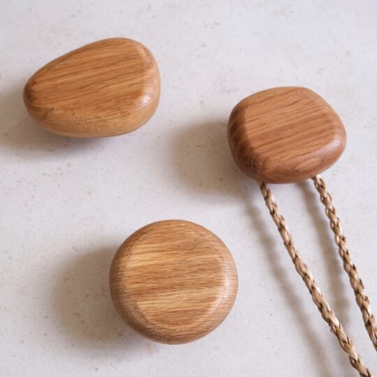 lot de 3 patères bois