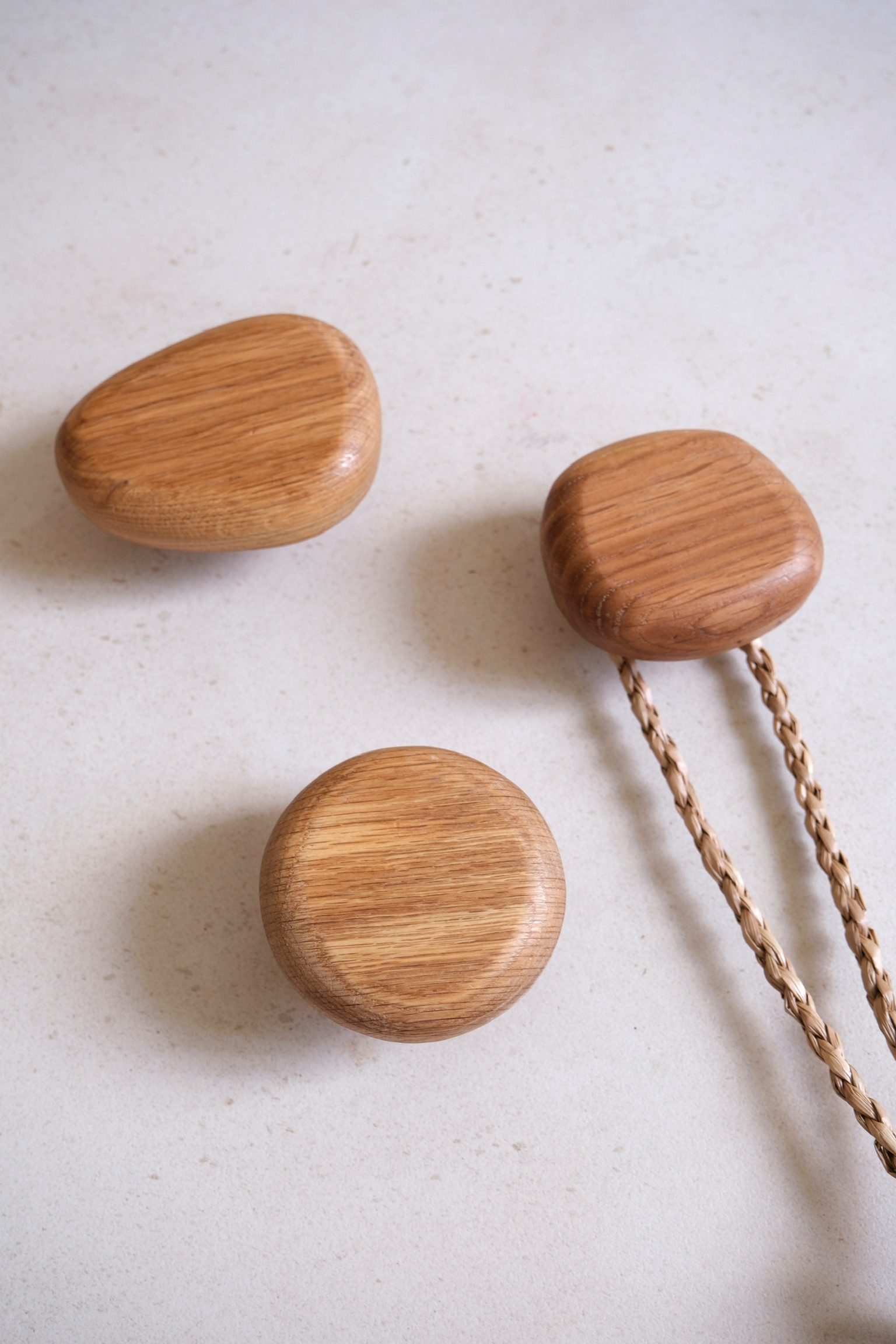 lot de 3 patères bois