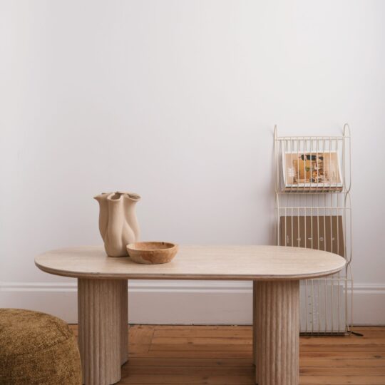 Table basse effet marbre