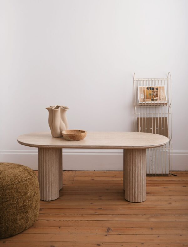 Table de basse effet marbre