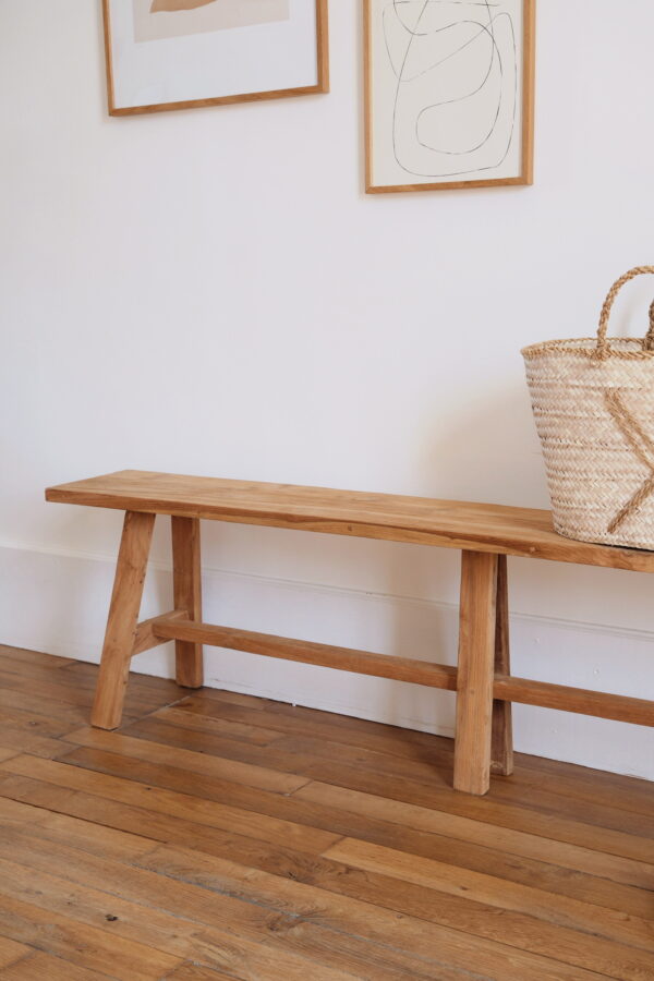 long banc en teck fait main banc en teck 200cm