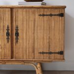 Commode vintage en rotin