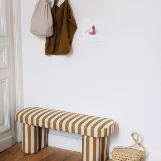 banc enfant rayé