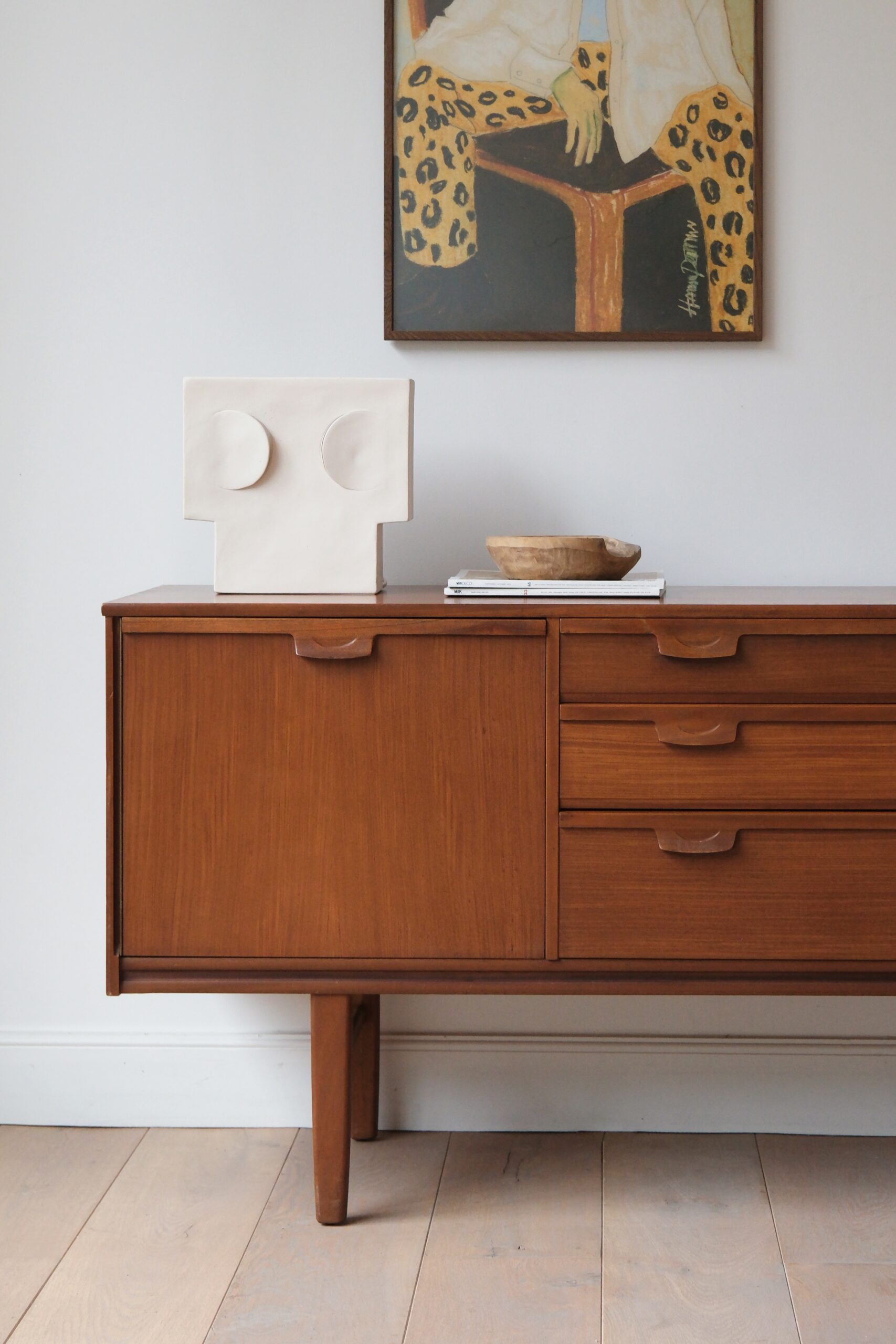 Enfilade vintage en teck Roberta – Image 5