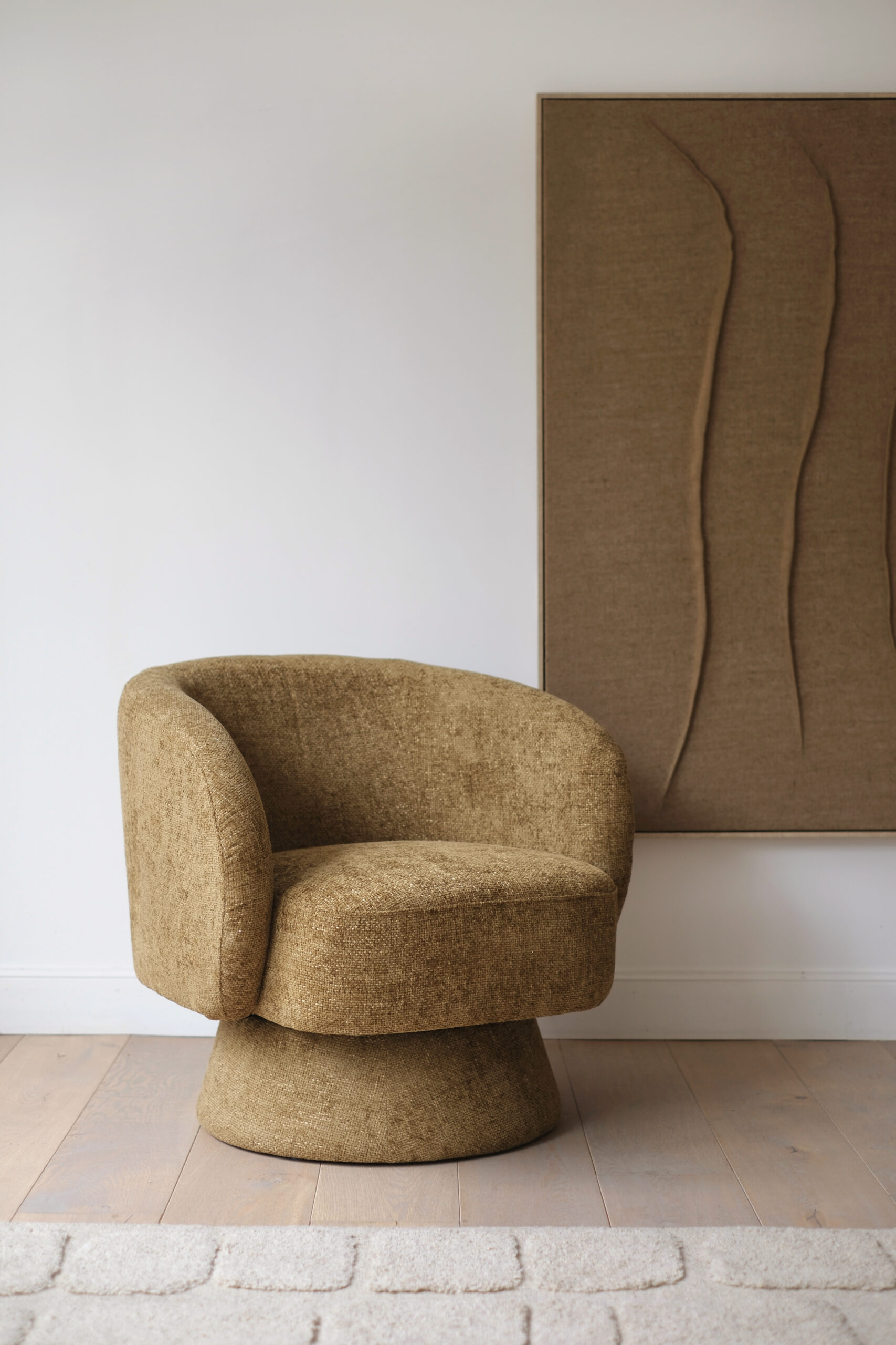 fauteuil pivotant kaki