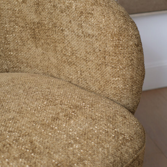 Fauteuil cocon pivotant bronze – Image 3