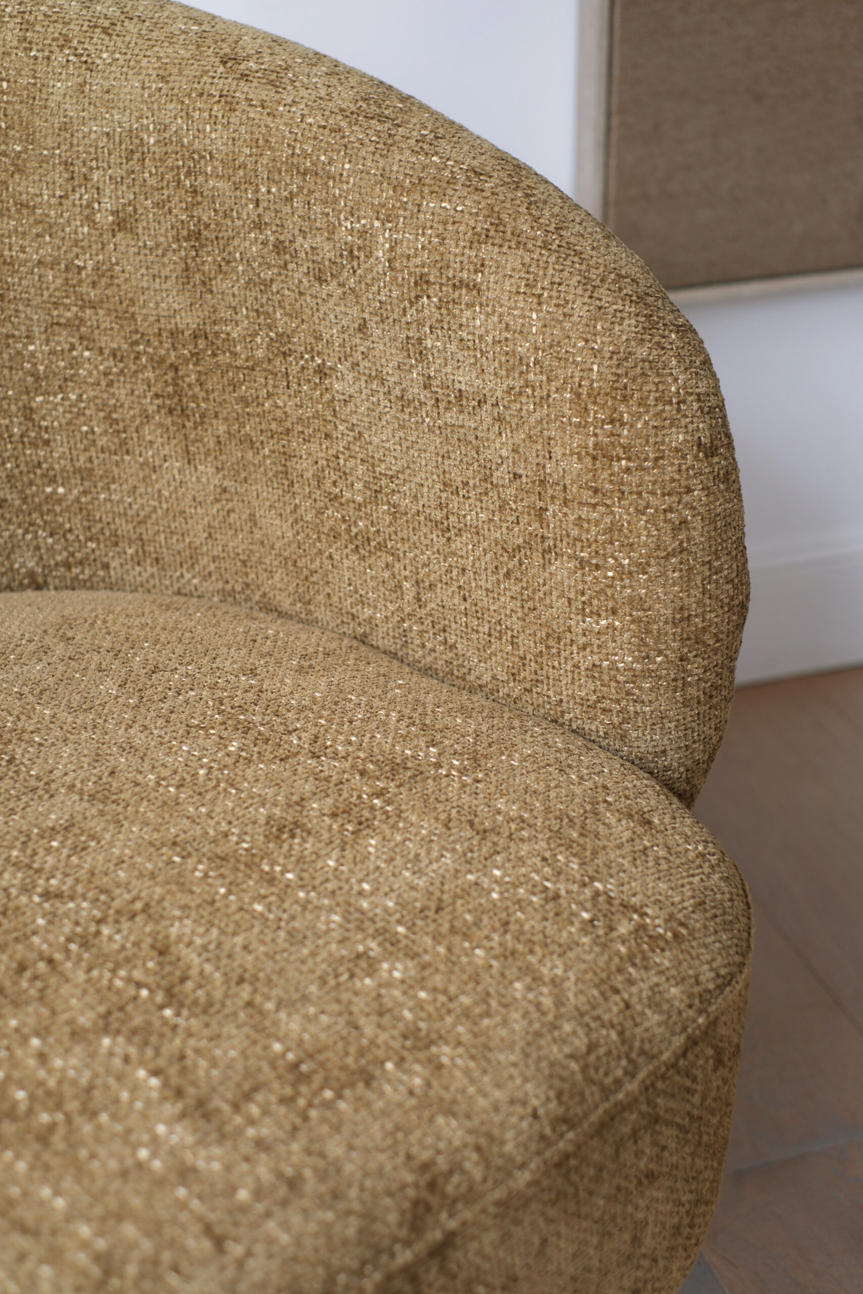 Fauteuil cocon pivotant bronze – Image 3