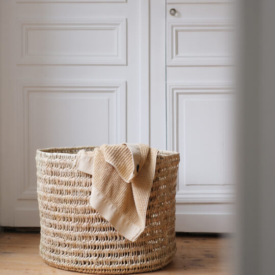 Grand panier en paille